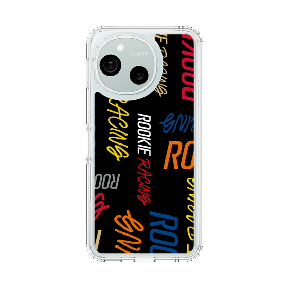 スリムプロテクションケース［ ルーキーレーシング - カラフルロゴ - ブラック ］