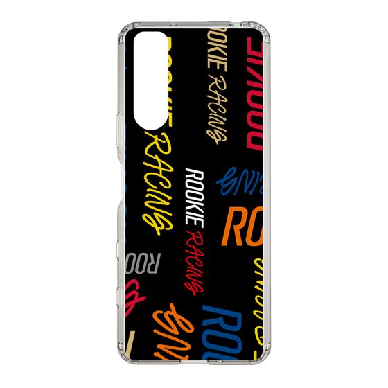 スリムプロテクションケース［ ルーキーレーシング - カラフルロゴ - ブラック ］