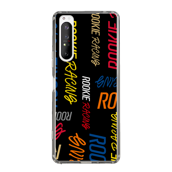 スリムプロテクションケース［ ルーキーレーシング - カラフルロゴ - ブラック ］