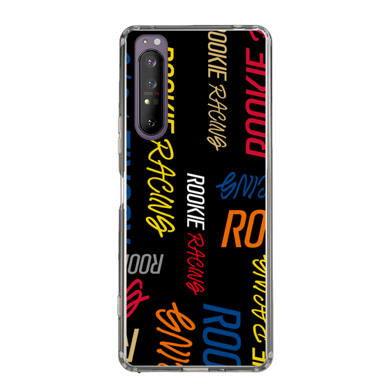 スリムプロテクションケース［ ルーキーレーシング - カラフルロゴ - ブラック ］