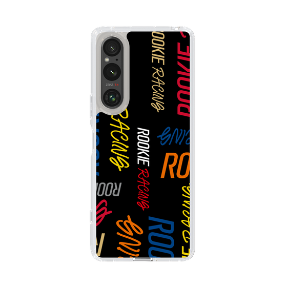 スリムプロテクションケース［ ルーキーレーシング - カラフルロゴ - ブラック ］