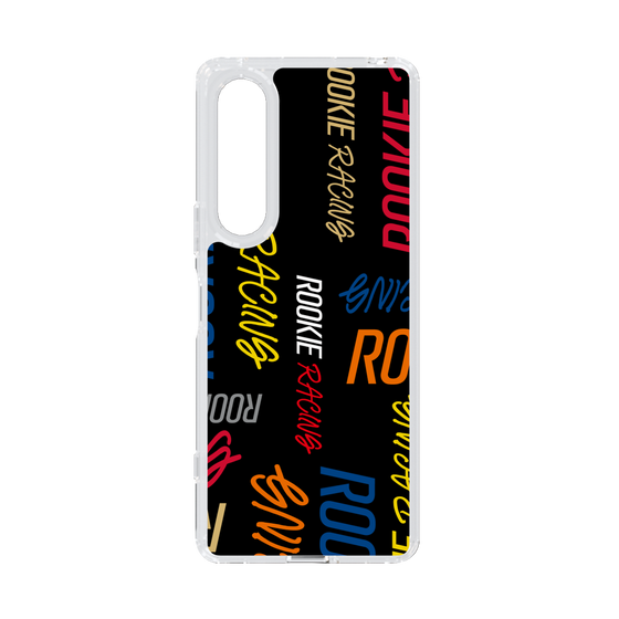 スリムプロテクションケース［ ルーキーレーシング - カラフルロゴ - ブラック ］