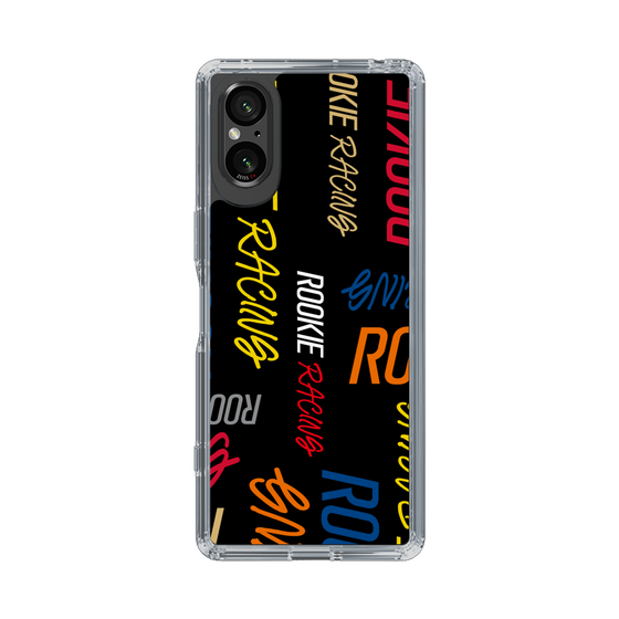 スリムプロテクションケース［ ルーキーレーシング - カラフルロゴ - ブラック ］