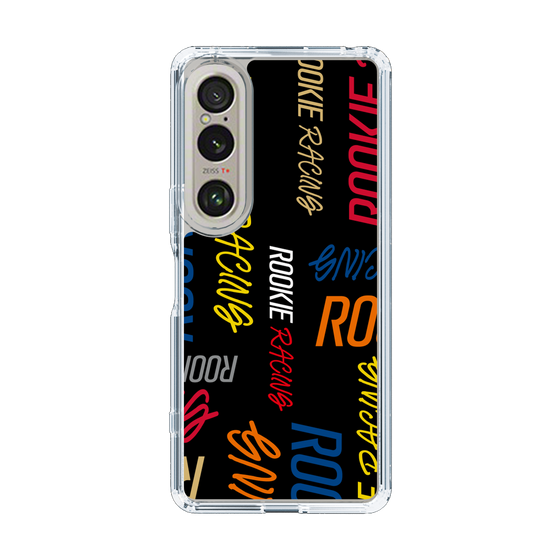 スリムプロテクションケース［ ルーキーレーシング - カラフルロゴ - ブラック ］