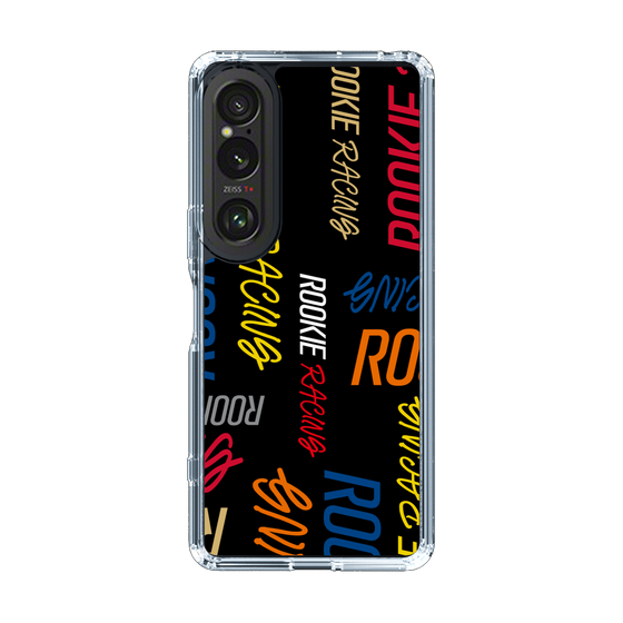 スリムプロテクションケース［ ルーキーレーシング - カラフルロゴ - ブラック ］