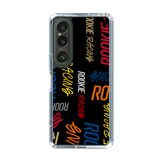 スリムプロテクションケース［ ルーキーレーシング - カラフルロゴ - ブラック ］