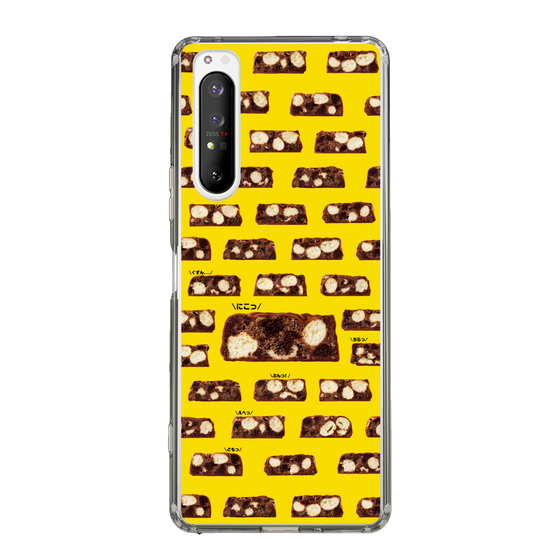 スリムプロテクションケース［ ブラックサンダー - 断面 - 総柄 ］