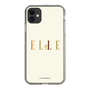 スリムプロテクションケース［ ELLE×ポムポムプリン - ロゴ - ベージュ ］