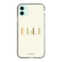 スリムプロテクションケース［ ELLE×ポムポムプリン - ロゴ - ベージュ ］