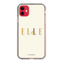 スリムプロテクションケース［ ELLE×ポムポムプリン - ロゴ - ベージュ ］