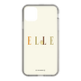 スリムプロテクションケース［ ELLE×ポムポムプリン - ロゴ - ベージュ ］