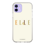 スリムプロテクションケース［ ELLE×ポムポムプリン - ロゴ - ベージュ ］