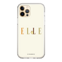 スリムプロテクションケース［ ELLE×ポムポムプリン - ロゴ - ベージュ ］