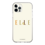 スリムプロテクションケース［ ELLE×ポムポムプリン - ロゴ - ベージュ ］