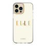 スリムプロテクションケース［ ELLE×ポムポムプリン - ロゴ - ベージュ ］
