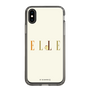 スリムプロテクションケース［ ELLE×ポムポムプリン - ロゴ - ベージュ ］