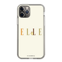 スリムプロテクションケース［ ELLE×ポムポムプリン - ロゴ - ベージュ ］