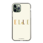 スリムプロテクションケース［ ELLE×ポムポムプリン - ロゴ - ベージュ ］