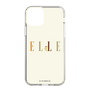 スリムプロテクションケース［ ELLE×ポムポムプリン - ロゴ - ベージュ ］