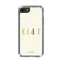 スリムプロテクションケース［ ELLE×ポムポムプリン - ロゴ - ベージュ ］