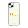スリムプロテクションケース［ ELLE×ポムポムプリン - ロゴ - ベージュ ］