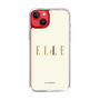 スリムプロテクションケース［ ELLE×ポムポムプリン - ロゴ - ベージュ ］