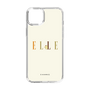 スリムプロテクションケース［ ELLE×ポムポムプリン - ロゴ - ベージュ ］