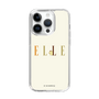 スリムプロテクションケース［ ELLE×ポムポムプリン - ロゴ - ベージュ ］