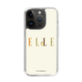 スリムプロテクションケース［ ELLE×ポムポムプリン - ロゴ - ベージュ ］