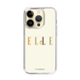スリムプロテクションケース［ ELLE×ポムポムプリン - ロゴ - ベージュ ］