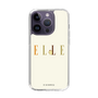 スリムプロテクションケース［ ELLE×ポムポムプリン - ロゴ - ベージュ ］