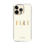 スリムプロテクションケース［ ELLE×ポムポムプリン - ロゴ - ベージュ ］