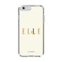 スリムプロテクションケース［ ELLE×ポムポムプリン - ロゴ - ベージュ ］