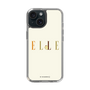 スリムプロテクションケース［ ELLE×ポムポムプリン - ロゴ - ベージュ ］