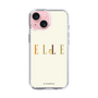 スリムプロテクションケース［ ELLE×ポムポムプリン - ロゴ - ベージュ ］