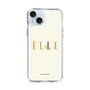 スリムプロテクションケース［ ELLE×ポムポムプリン - ロゴ - ベージュ ］