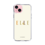 スリムプロテクションケース［ ELLE×ポムポムプリン - ロゴ - ベージュ ］