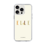 スリムプロテクションケース［ ELLE×ポムポムプリン - ロゴ - ベージュ ］