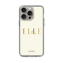 スリムプロテクションケース［ ELLE×ポムポムプリン - ロゴ - ベージュ ］