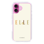 スリムプロテクションケース［ ELLE×ポムポムプリン - ロゴ - ベージュ ］