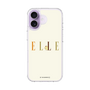 スリムプロテクションケース［ ELLE×ポムポムプリン - ロゴ - ベージュ ］