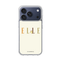 スリムプロテクションケース［ ELLE×ポムポムプリン - ロゴ - ベージュ ］