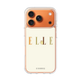 スリムプロテクションケース［ ELLE×ポムポムプリン - ロゴ - ベージュ ］