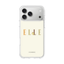 スリムプロテクションケース［ ELLE×ポムポムプリン - ロゴ - ベージュ ］