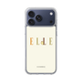 スリムプロテクションケース［ ELLE×ポムポムプリン - ロゴ - ベージュ ］