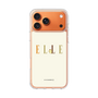 スリムプロテクションケース［ ELLE×ポムポムプリン - ロゴ - ベージュ ］