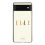 スリムプロテクションケース［ ELLE×ポムポムプリン - ロゴ - ベージュ ］