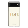 スリムプロテクションケース［ ELLE×ポムポムプリン - ロゴ - ベージュ ］