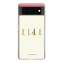 スリムプロテクションケース［ ELLE×ポムポムプリン - ロゴ - ベージュ ］