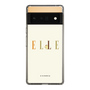 スリムプロテクションケース［ ELLE×ポムポムプリン - ロゴ - ベージュ ］